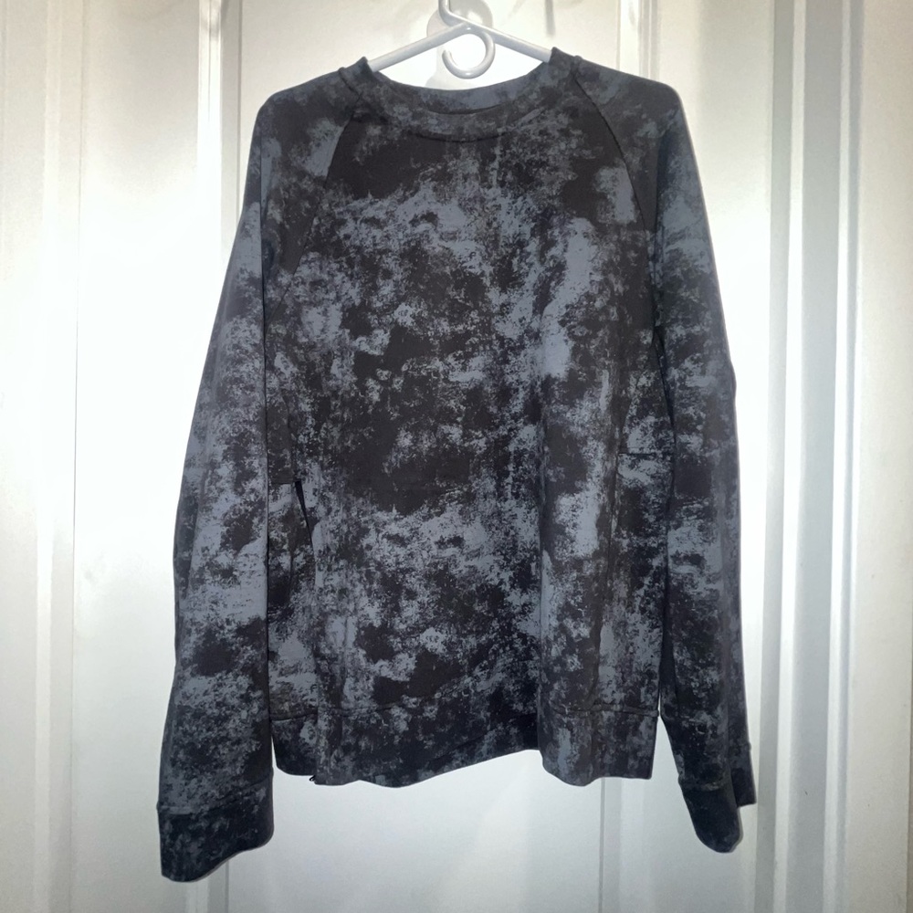 Lululemon Men’s Medium City Sweat Crew Astral Graphite Grey Asphalt Grey